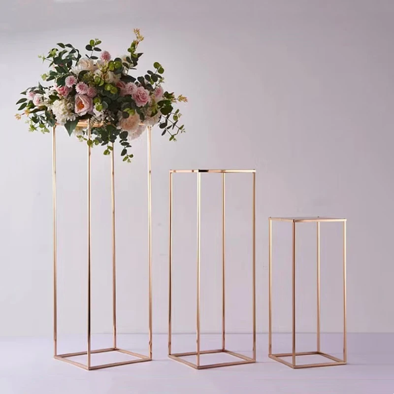 

Metal Flower Rack 40/ 60 /80 /100 CM Tall Wedding Road Lead Event Centerpiece Party Table Decoration