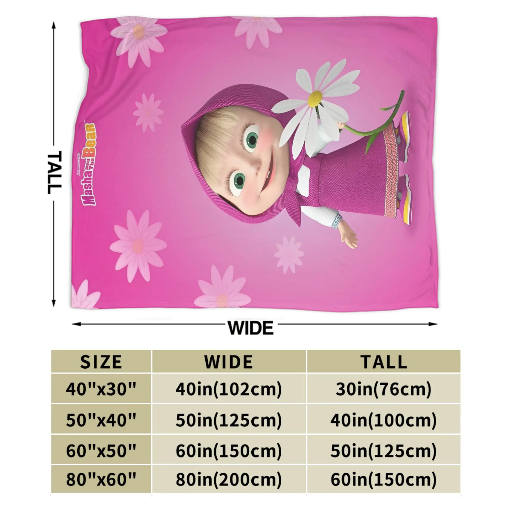 بطانيات ماشايس من الصوف كاواي بير للاسترخاء بطانية رمي فائقة النعومة لمفارش غرفة النوم