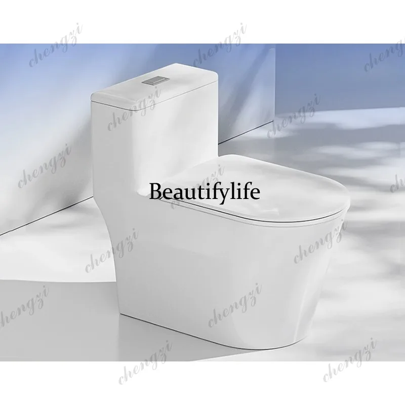 Borderless design ordinary toilet double hole super swirl flush toilet ceramic integrated toilet