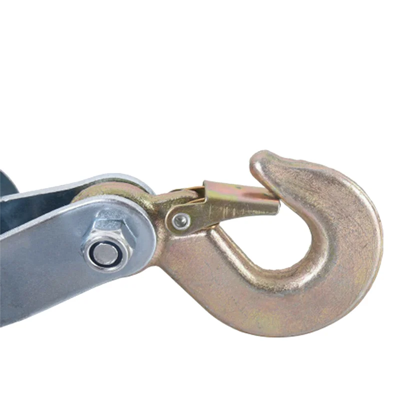 4400 LBS Breaking Strength Heavy Duty Pulley Block And Tackle Silver For Animal Husbandry Warehouses