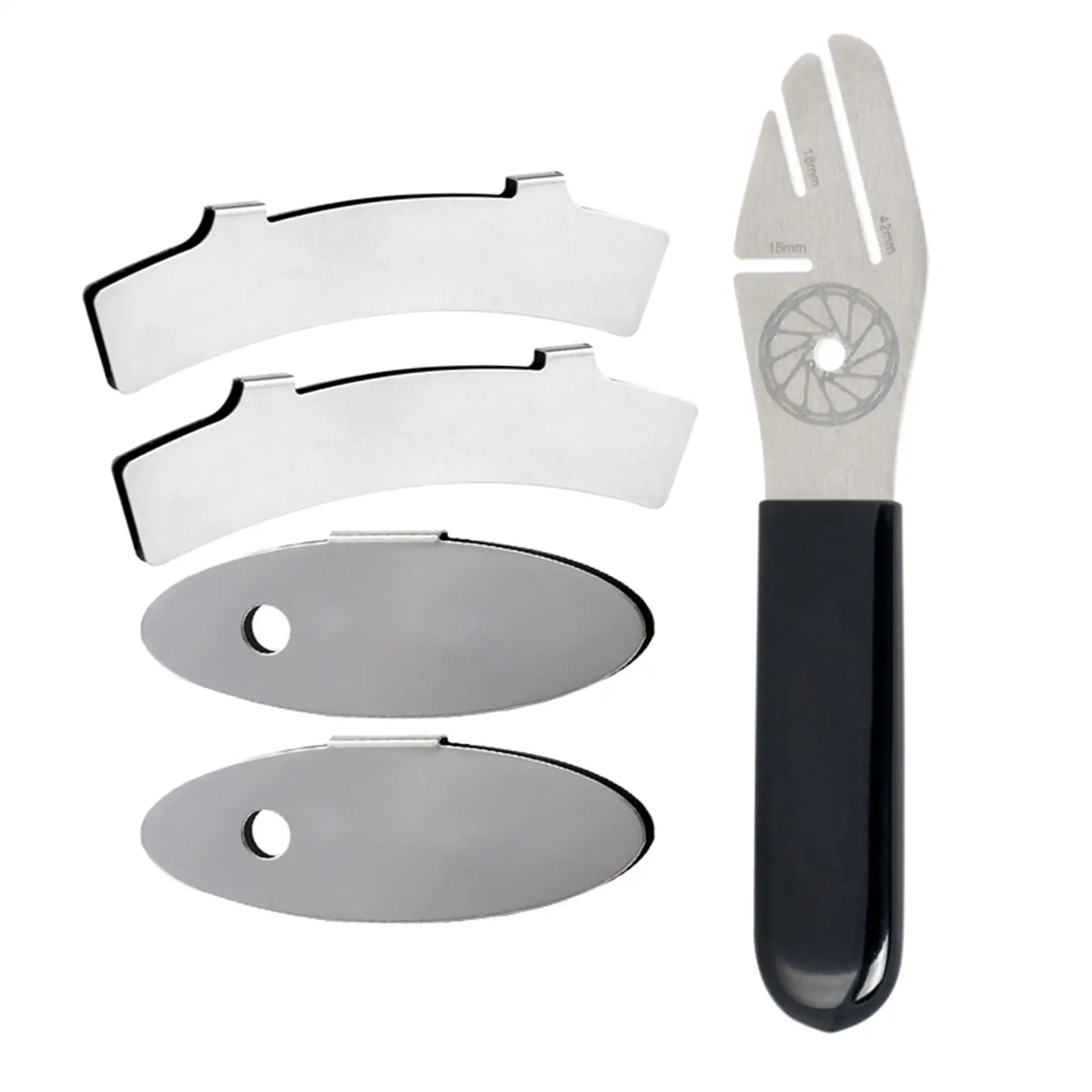 Bicycle Rotor Truing and Alignment Tool Kit Stainless Steel Multitool for Mountain Bike Disc Brake Maintenance and Setup