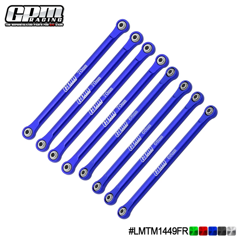 GPM LOSI 1/18 Mini LMT 4X4 Megalodon 2S LOS01026T3  Alloy 7075 Upper & Lower Link Bar Set