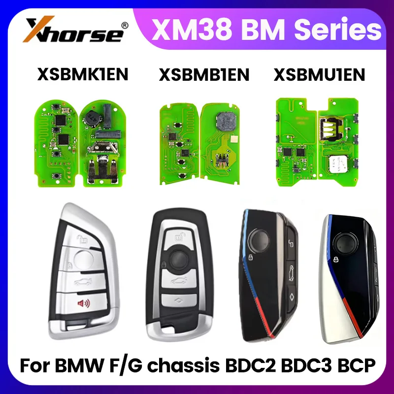 XHORSE XM38 BM Series XSBMK1EN XSBMB1EN XSBMU1EN PCBA Universal Smart Key for BMW F / G Chassis