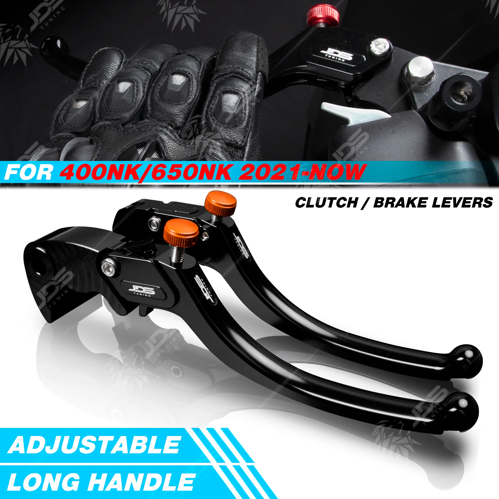 

JDSTUNING для CFMOTO 400NK/650NK 2021-NOW рычаг сцепления, набор тормозных рычагов, длинная ручка, рычаги, аксессуары для мотоциклов, запчасти