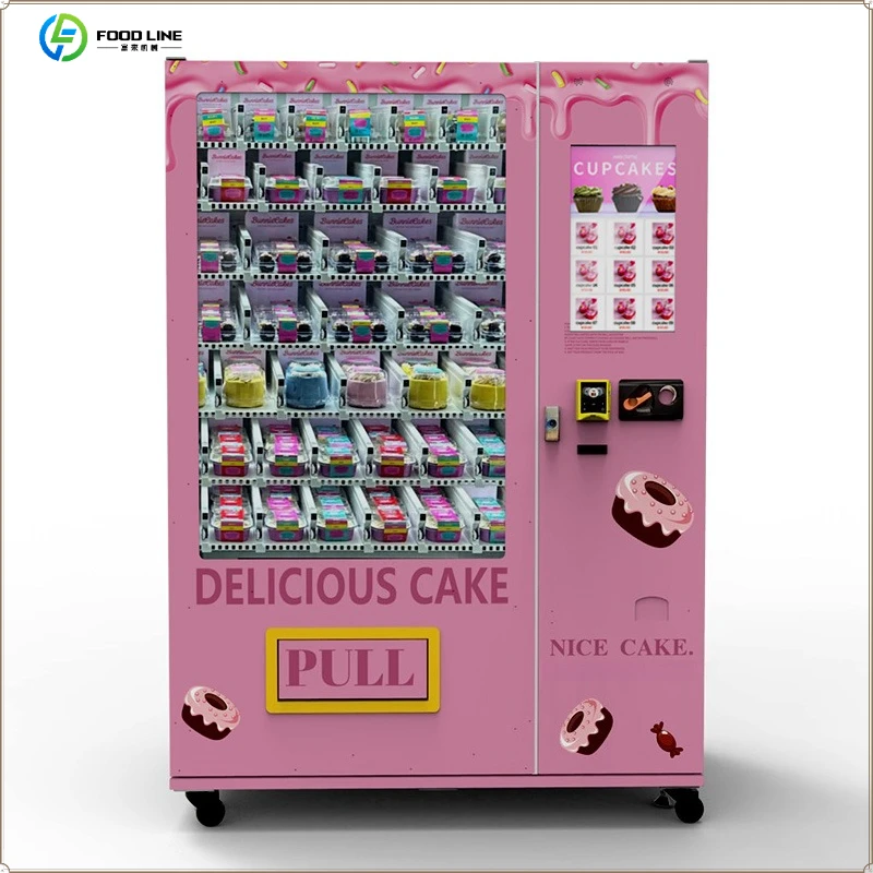 Energy-Efficient Refrigerated Canned and Cup Cake Vending Machine Elevator FL Customized
