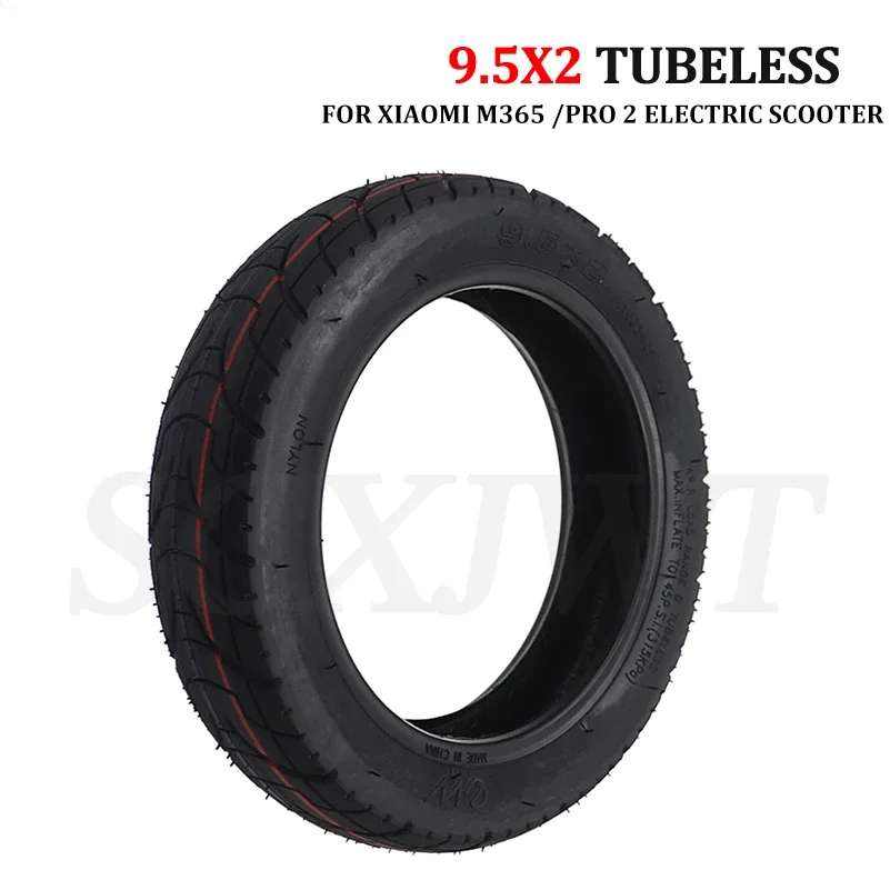 

Upgrade 9.5 Inch 9.5x2 Tubeless Tire,for Xiaomi M365/Pro Series Electric Scooter Widened Thicker Tire