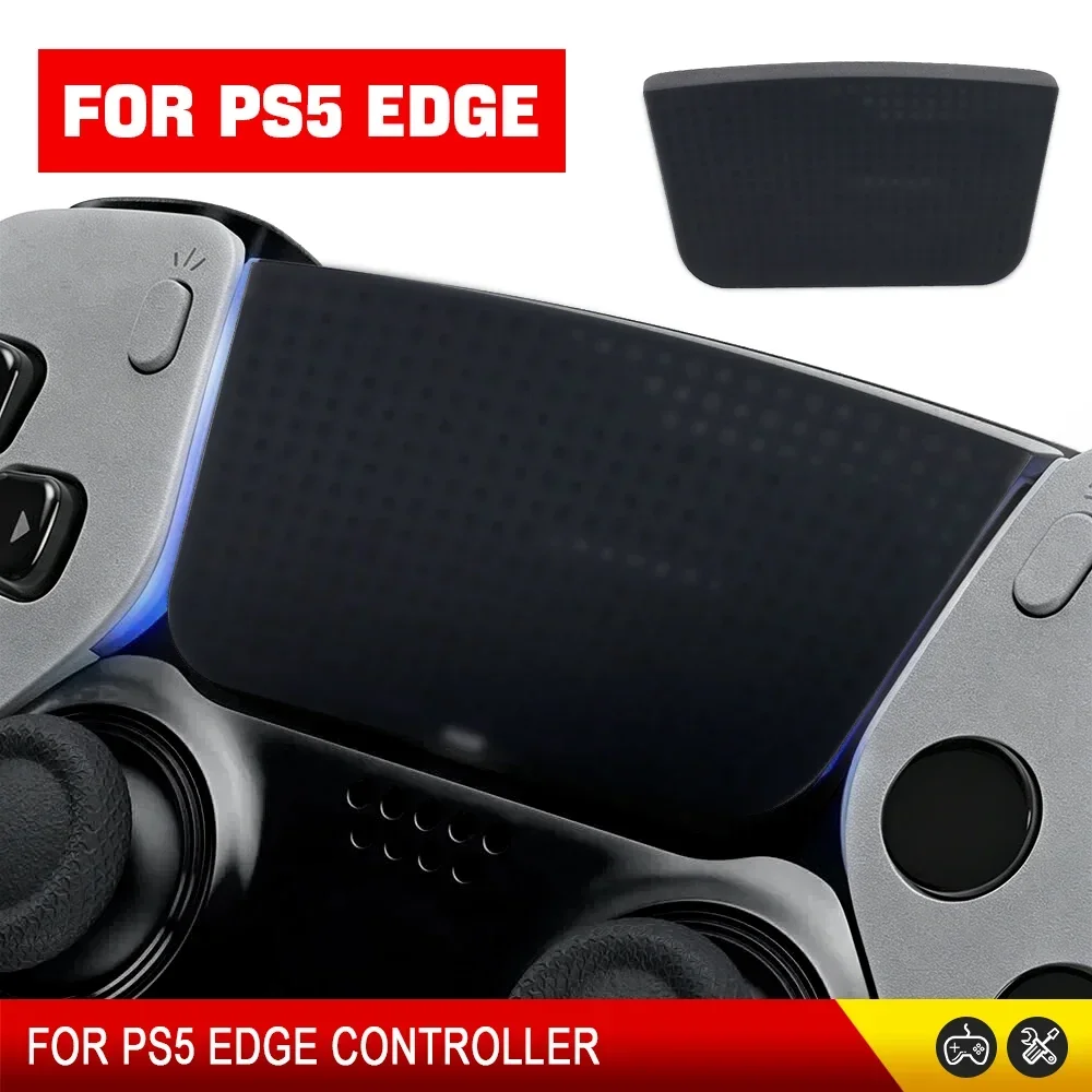 Panel Táctil de Repuesto para Control de PS5 Edge, Color Negro Grisáceo, Plástico, Suave al Tacto, Pieza Personalizada para Reparación