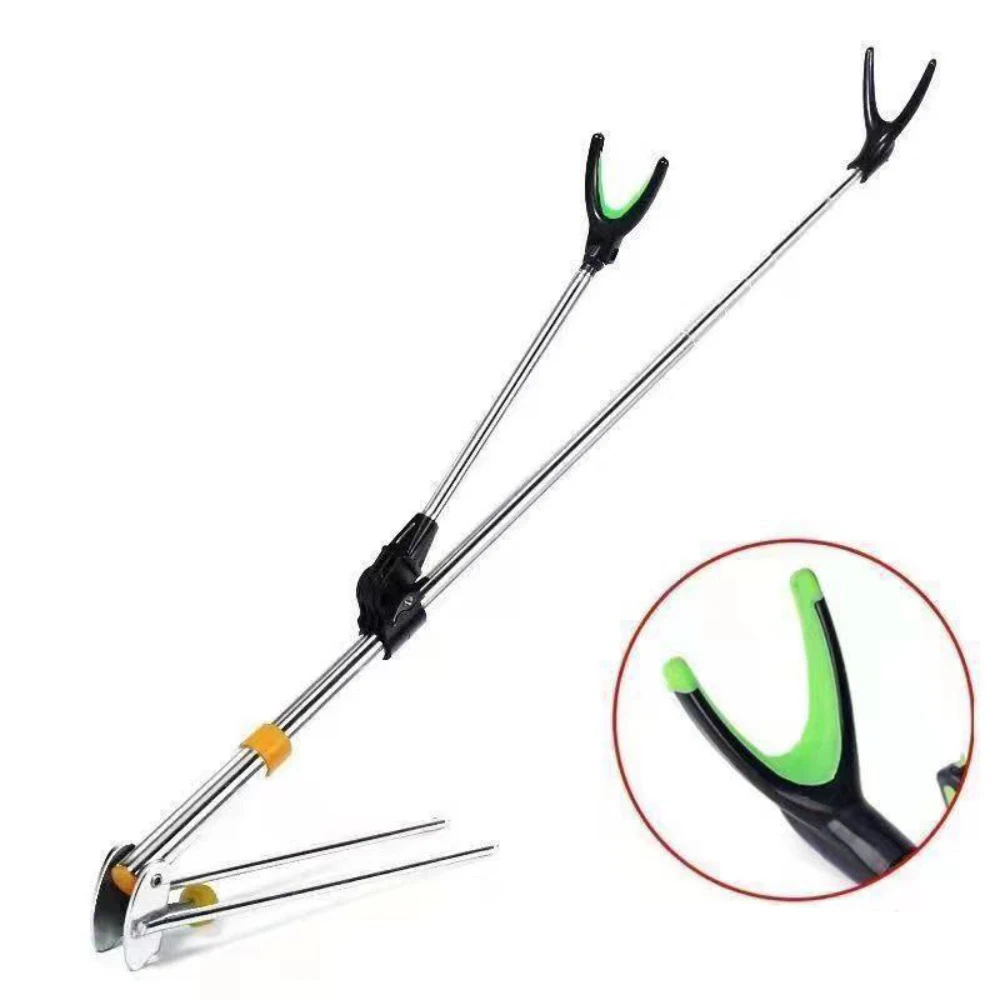 

Fishing Rod Base Stainless Steel Heavy Duty Shrinkage Bracket 1.7m/2.4m Outdoor Fishing Accessories Tool for Rod Holder Dual Use