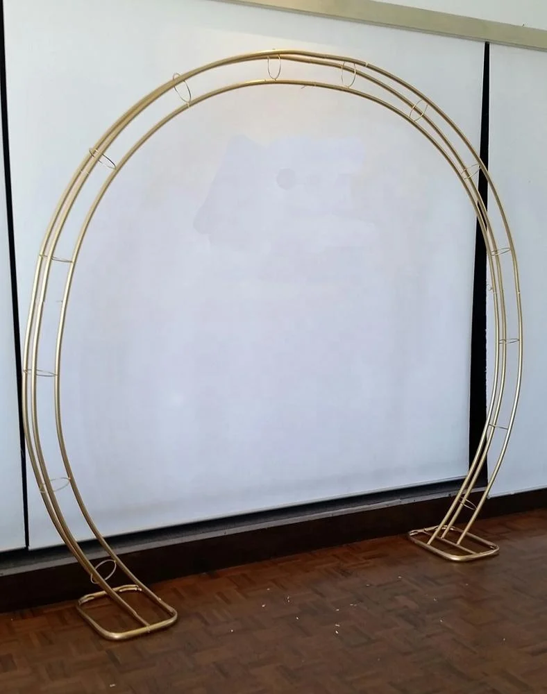 

Garden Arch Wedding Gold Circle Bulk Round Strong Metal Arch