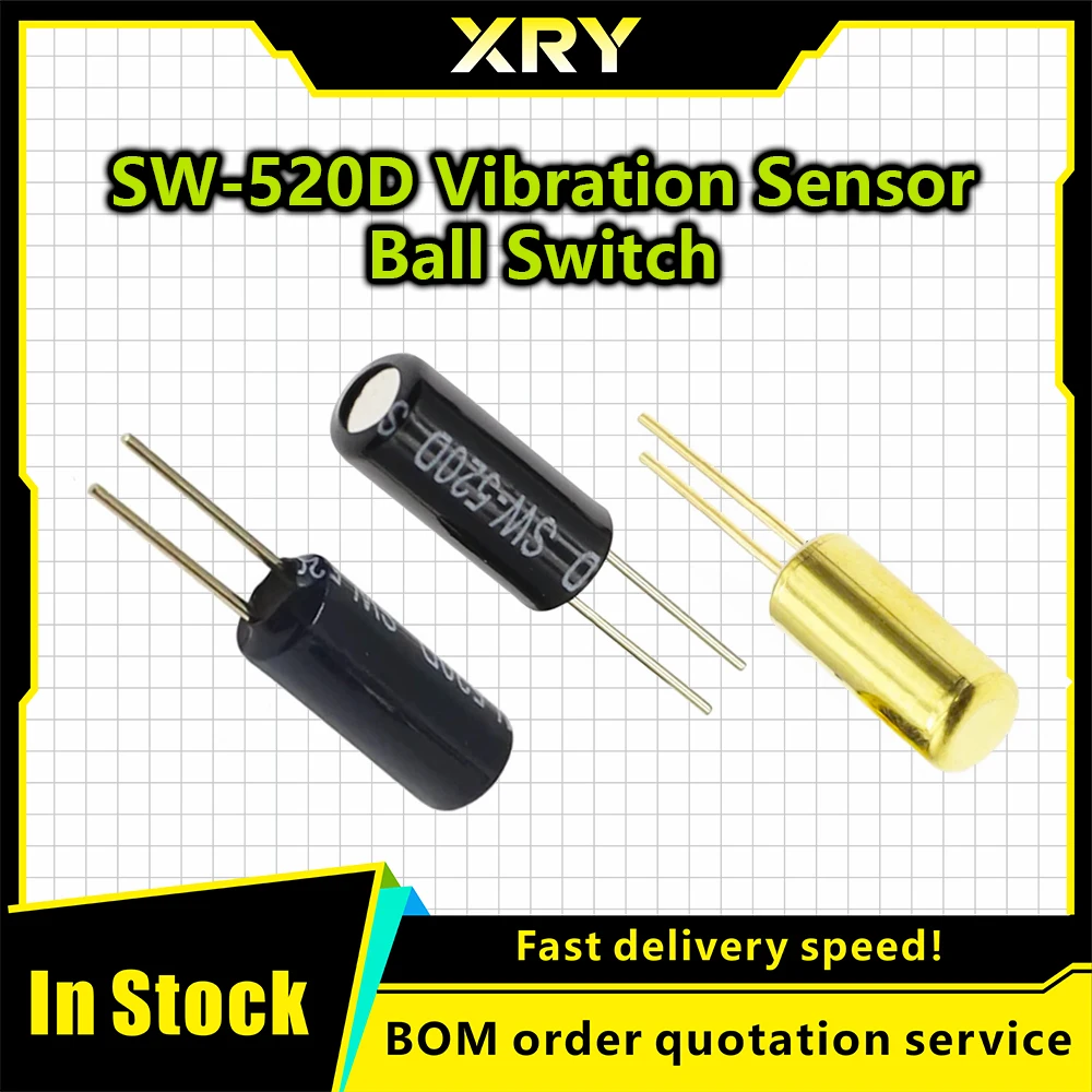 SW-520D Gild Vibration Switches Sensor Metal Ball Tilt Shaking Switch SW520D