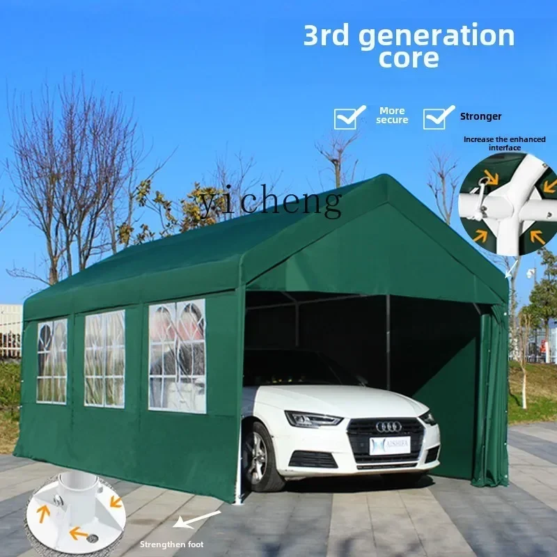 ZC parking shed family car awning outdoor mobile garage sun protection roof tent