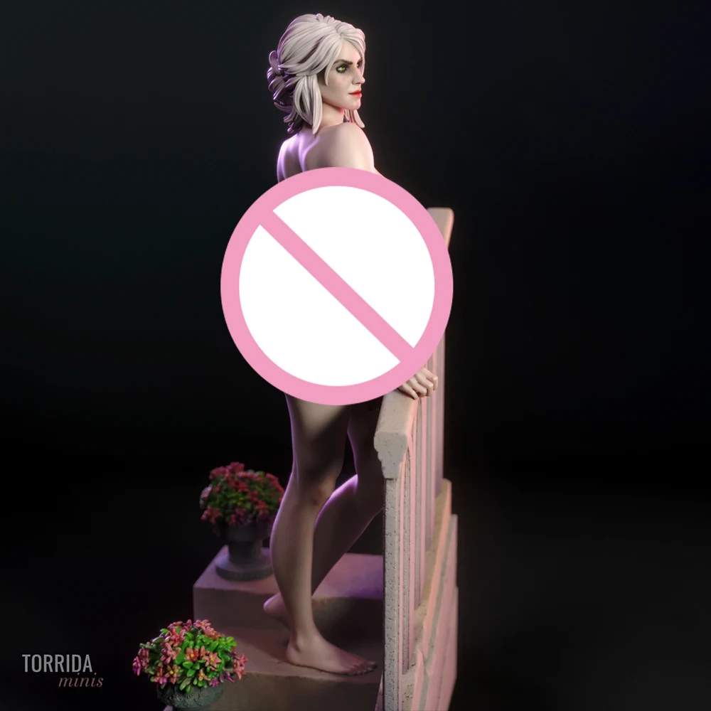 

3d Printing Model Kit Sexy Lady Demon Hunter Anime Figure Model Kit Diy Miniature Reduction Statue Unpainted Toys