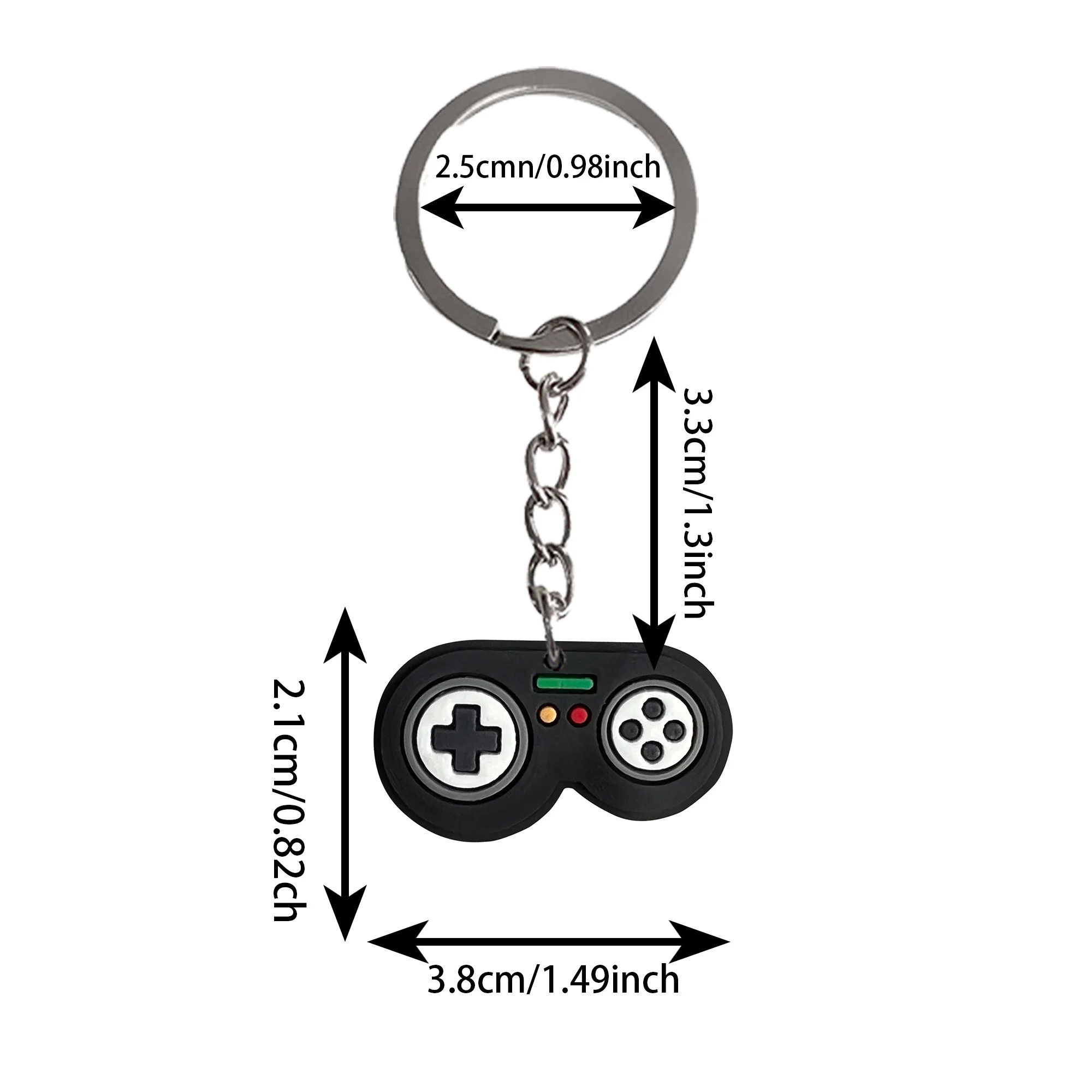 1/5Pcs Gamepad Boys Favorite Home Keychains Game Controller Silicone Key Chain Accessories Fit Birthday Present