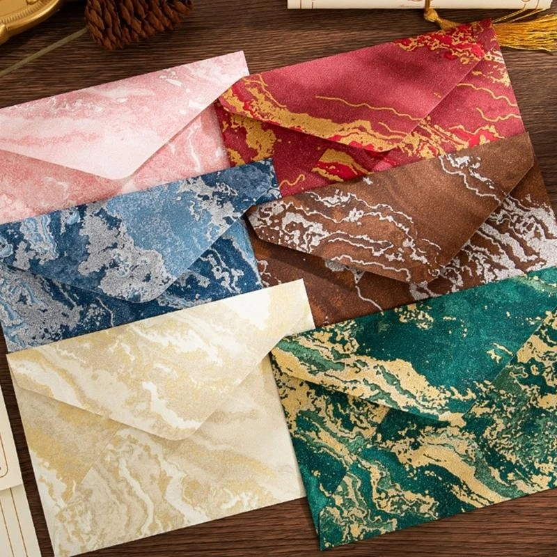 1 bộ giấy văn phòng phẩm và phong bì đặt thư Trung Quốc viết giấy retro giấy đứng cho thẻ quà tặng