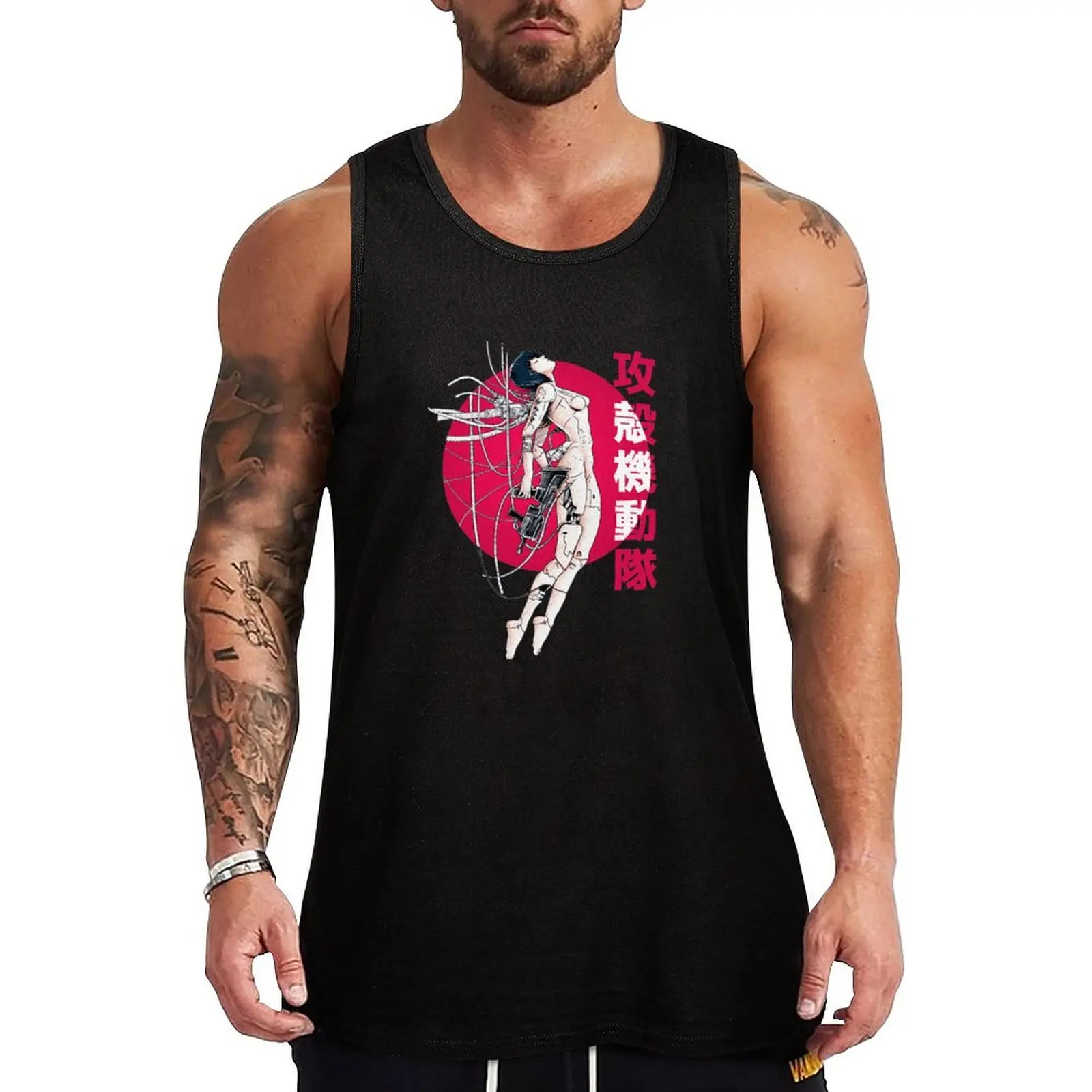 

Ghost in the Shell - Sun Tank Top Male clothes bodybuilding man