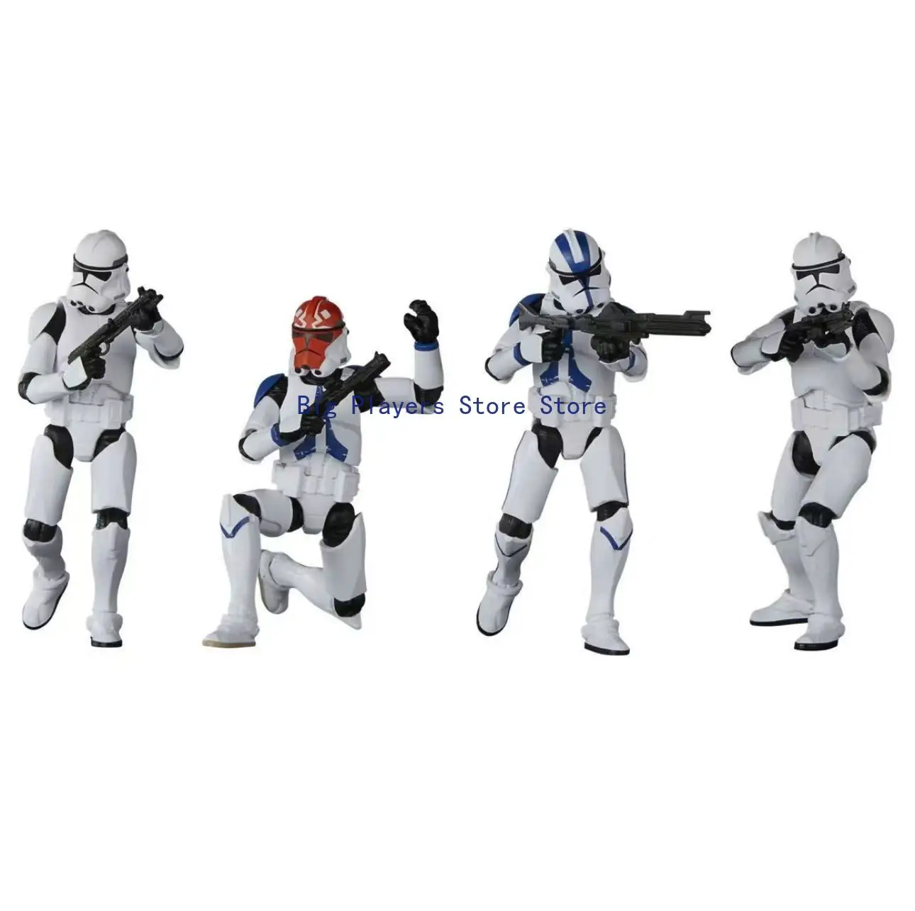 Spot Goods Hasbro Star Wars 3.75-Inch Clone Trooper 332nd 4-Pack Action Figure Set view 6