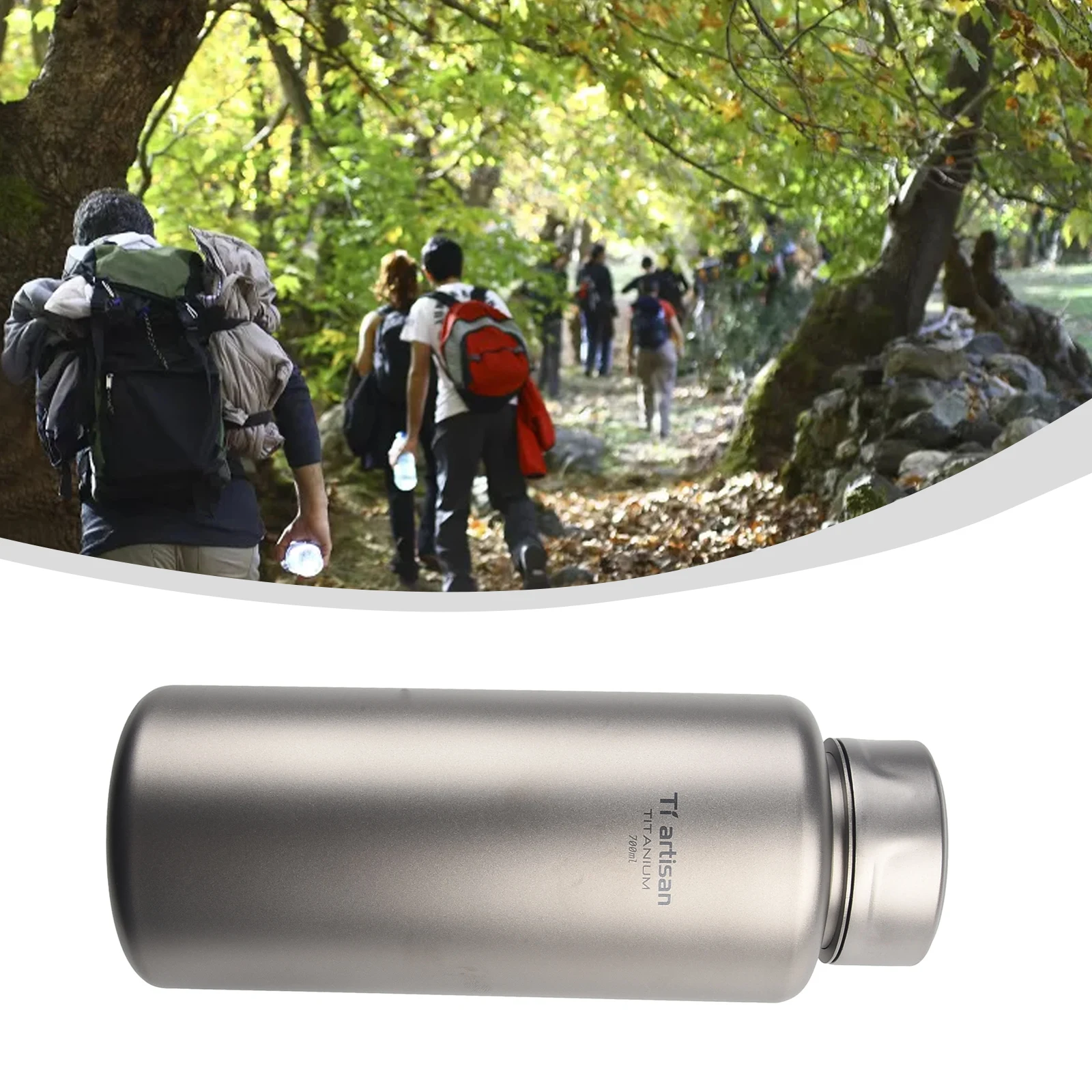 

700ml Titanium Water Bottle 1L Outdoor Camping Large Capacity Resistant 700ml Titanium Water Bottle 1L Outdoor Camping Large Cap