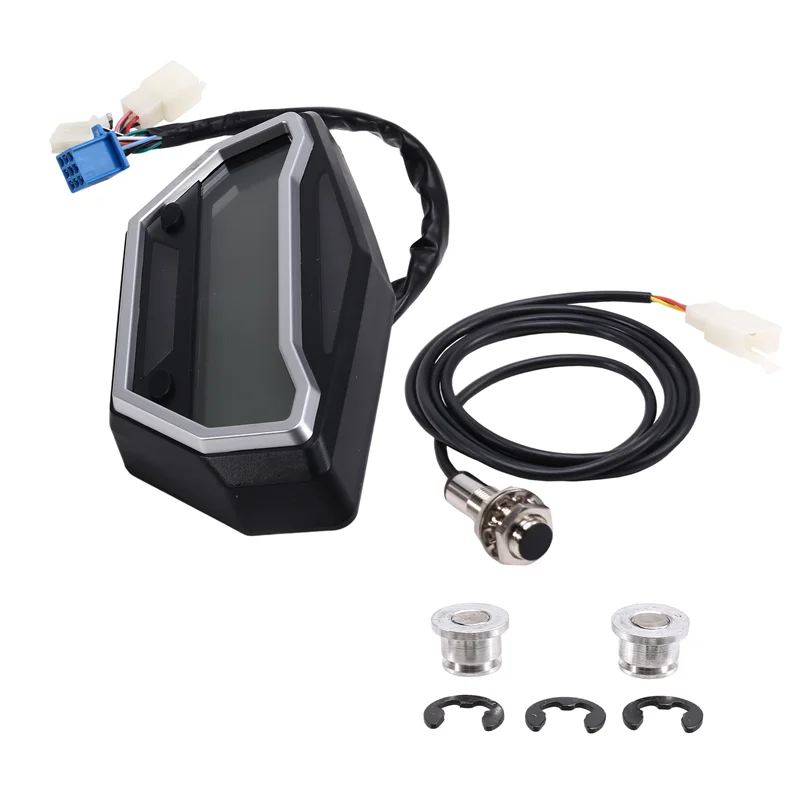 

High Quality New Motorcycle Modified Gauge Adjustable 7-Colour HD LCD Display Cross-Cycling Bike Code Meter Speedometer