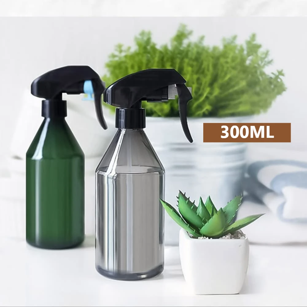 

300ml Black/Green Plant Mister Water Spray Bottle With Labels Refillable For Watering Plants Cleaning Gardening Hairdressing