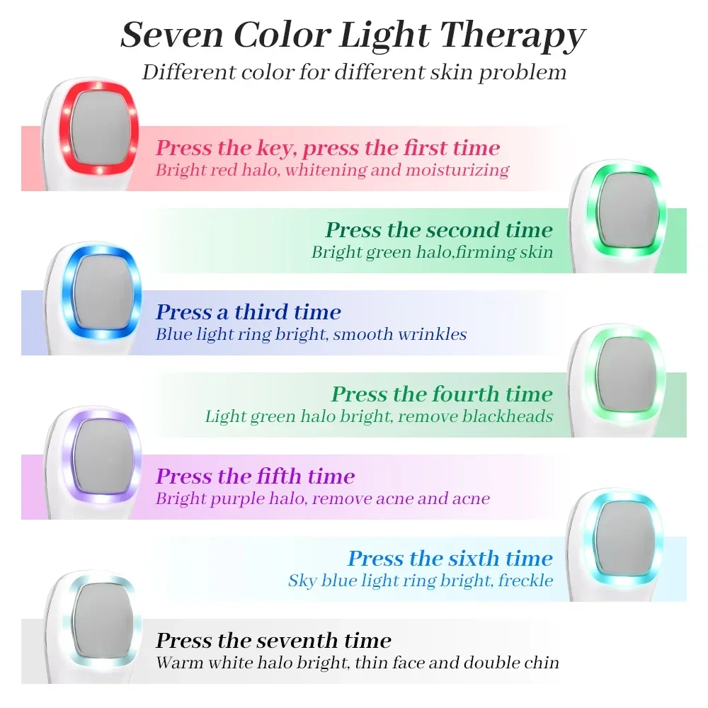 อัลตราโซนิก Cryotherapy เครื่อง LED ร้อนเย็นค้อนยกกระชับผิวหน้านวดสั่นสะเทือน Face Body Spa อุปกรณ์ความงาม Crioterapia