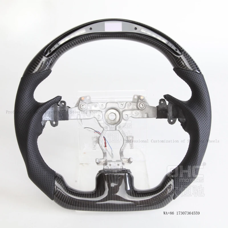 Suitable for 09-13 Infiniti G37 steering wheel modification and upgrade to LED carbon fiber car steering wheel