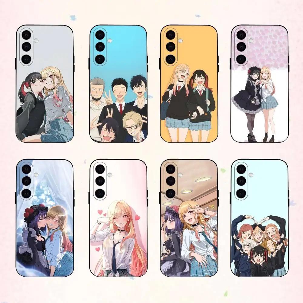

Waifu My Dress-Up D-Darling phone Case For Samsung Galaxy A73,A72,A71,A70,A53,A52,A51,Others Soft Black Shell