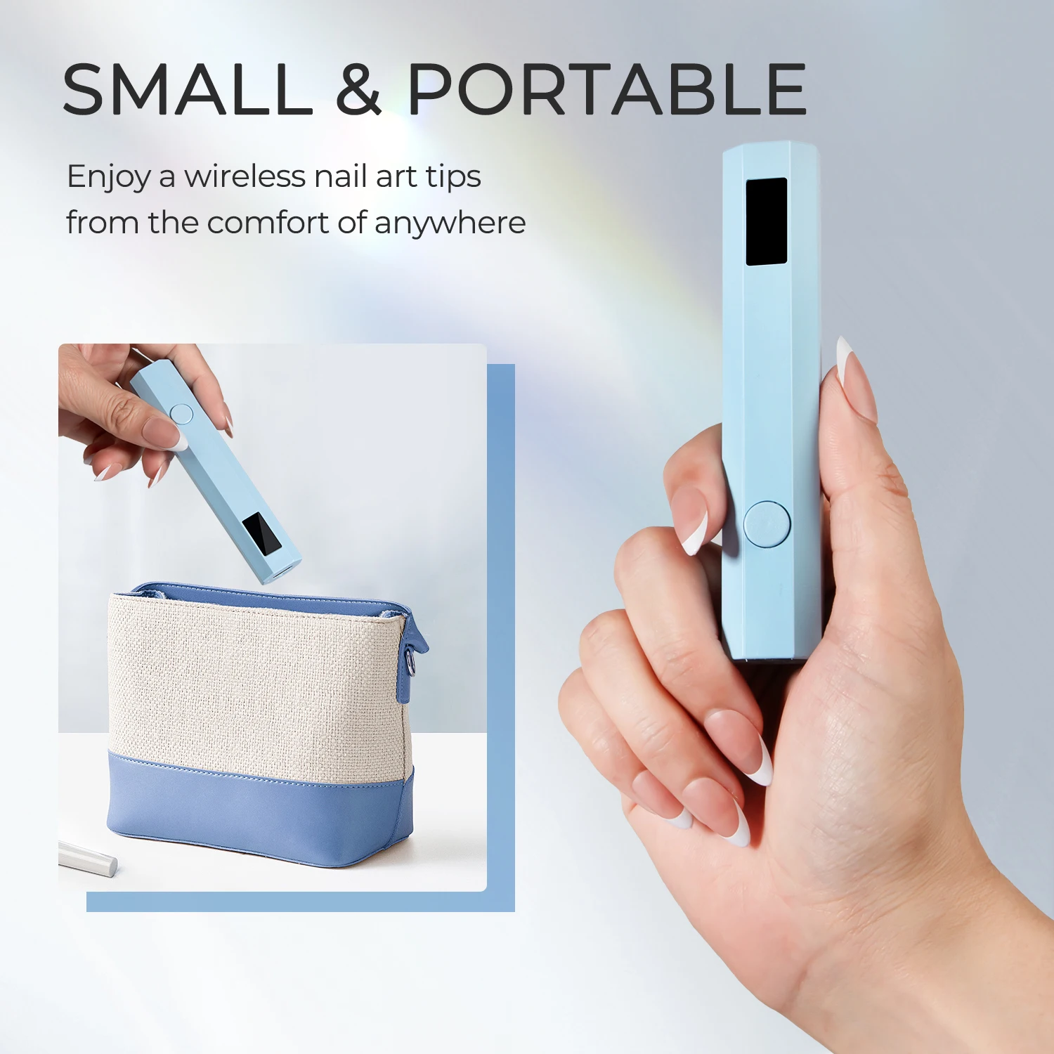 المحمولة المحمولة البسيطة مسمار مصباح الأشعة فوق البنفسجية Led عرض الطاقة مسمار مصباح قابلة للشحن آلة مجفف الأظافر الأسرة سريعة الجافة مصباح يدوي القلم #4