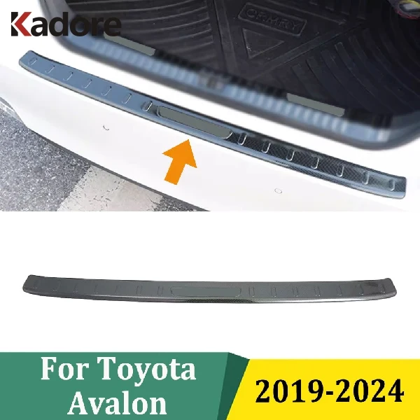 

For Toyota Avalon 2019 2020 2021 2022 2023 2024 Stainless Steel Outer Rear Bumper Pad Protector Trim Car Tailgate Bumper Pad