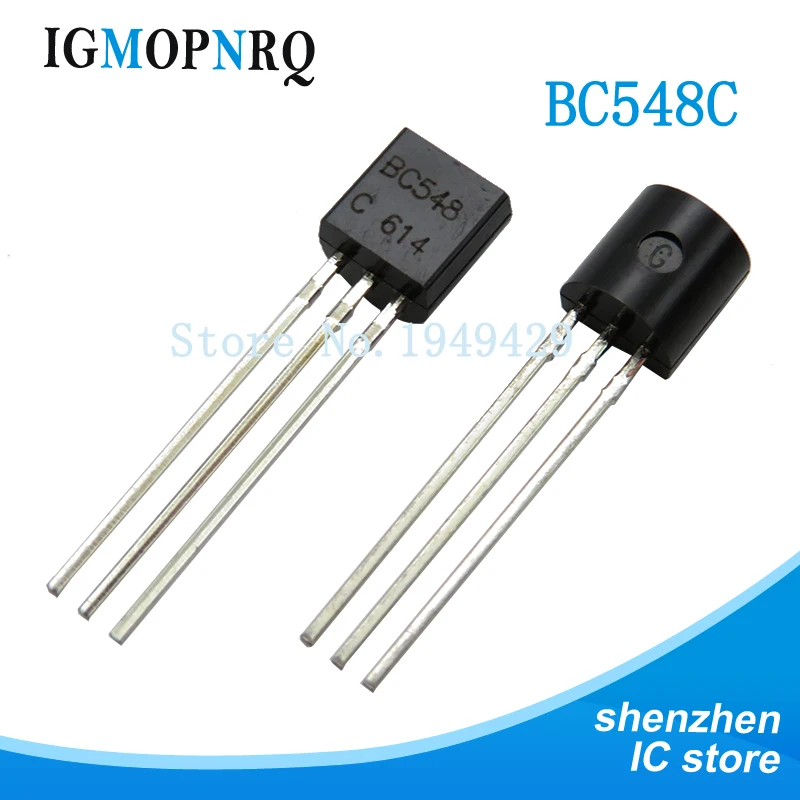 100PCS BC548C BC548 TO92 Transistor Neu
