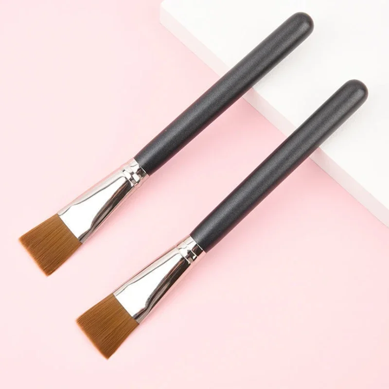 1Pc Professional Wooden Handle Foundation Brush Cream Blending Concealer Makeup Brush Soft Facial Mask Mud Brush Cosmetic Tools