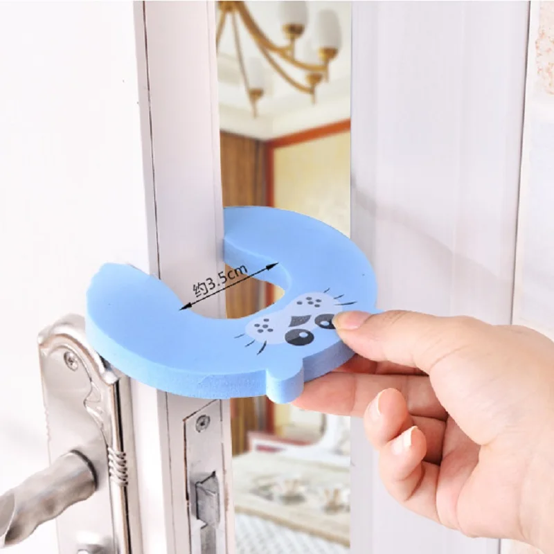 2pcs Baby Child Proofing Door Stoppers Finger Safety Guard Noise Prevention Anti-pinch Random Color Baby Protection