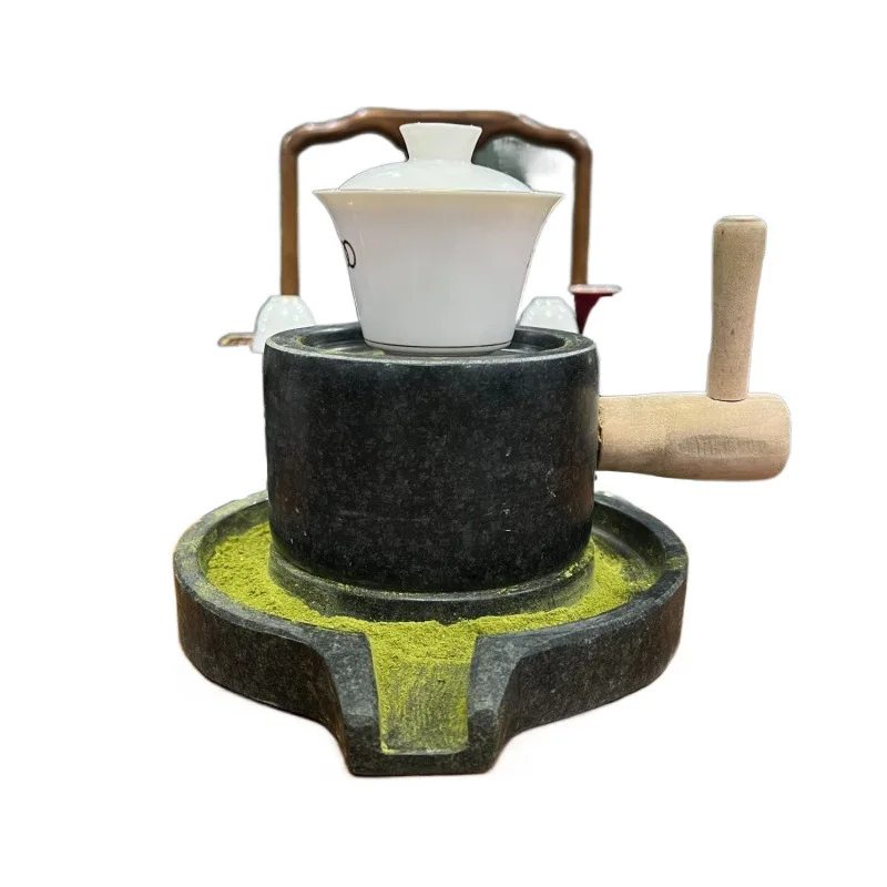 

Ручной небольшой каменный мельница Династия Сун, чайный каменный мельница, орнамент