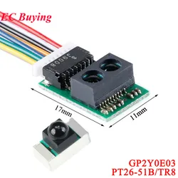 GP2Y0E03 IR Distance Sensor 4-50CM Infrared Ranging Module High Precision I2C IIC Output for Arduino SH-AR-P PT26-51B/TR8 Receiv
