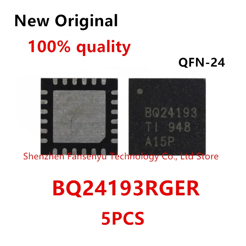 

(5piece)100% New BQ24193 BQ24193RGER QFN-24 Chipset.