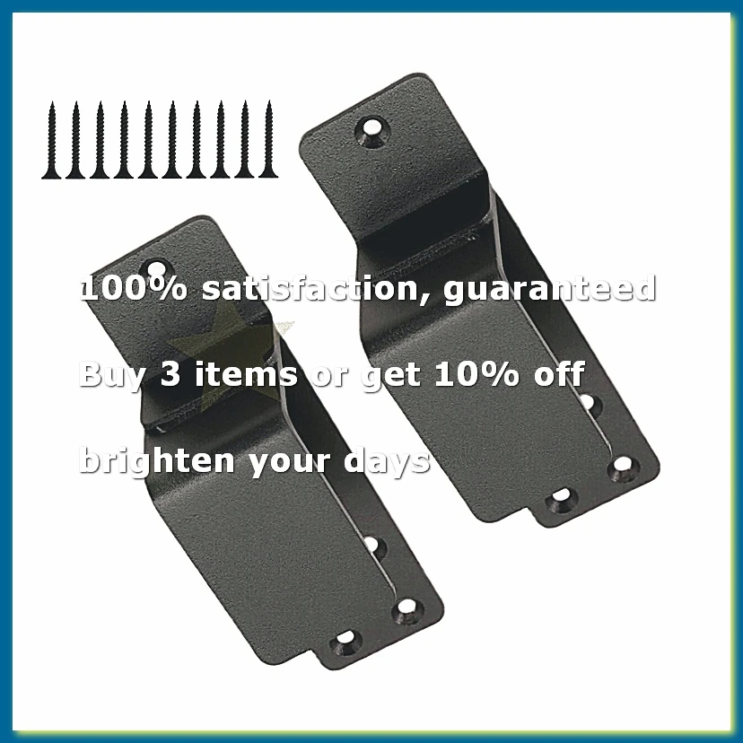 Door Brackets,2 Pack Drop Open Bar Holder for Home Security, 2X4 Bar Brackets Prevent Unauthorized Entry