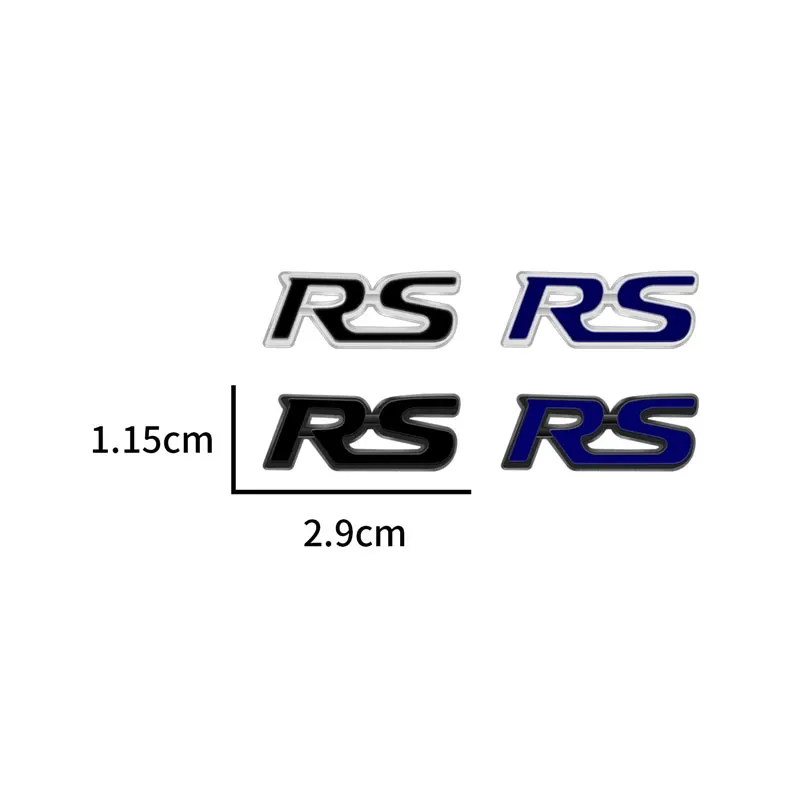 Auto Decor 3D Small Metal RS Emblem Steering Wheel Center Console Car Interior Sticker For Chevrolet Captiva Lacetti Aveo Cruze