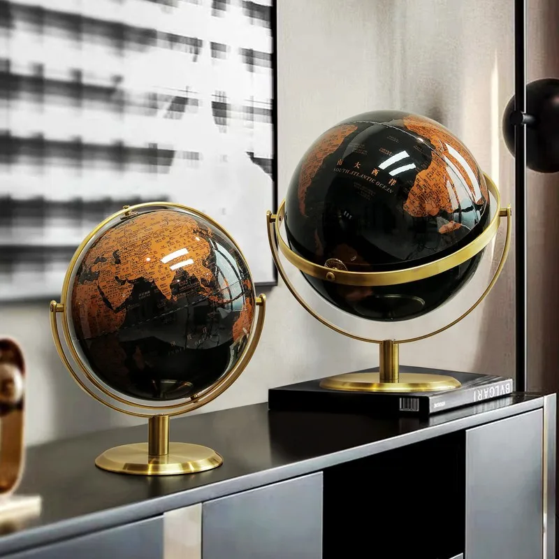 

Nordic creative globe ornament living room office study desktop model room wine cabinet home soft decoration