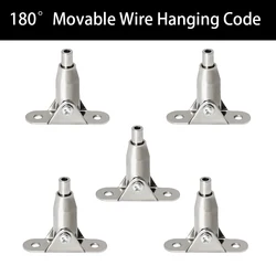 5/10PCS 180 ° Adjustable Hanging Code, Advertising Board Fixed Connector, Steel Wire Rope Hardware Accessories.