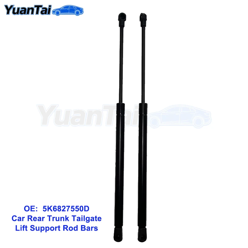 

2pcs 5K6827550D Car Rear Trunk Tailgate Lift Support Rod Bars for Volkswagen Golf 6 5K1 VW Hatchback 2008-2012 5K6827550B Black