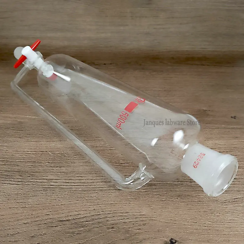 Imagem -02 - Pressão Constante do Laboratório Que Separa o Funil Junção do Pistão de Ptfe Deixando Cair o Funil Tamanho 19*19 24*24 10ml a 1000ml 1pc