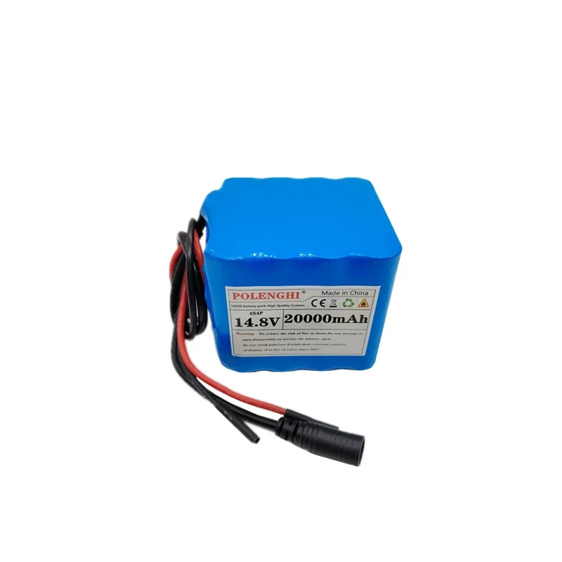 POLENGHI-BMS Bateria de lítio recarregável, 14.8V, 20Ah, adequado para scooters, triciclos e outros veículos, o 4S4P