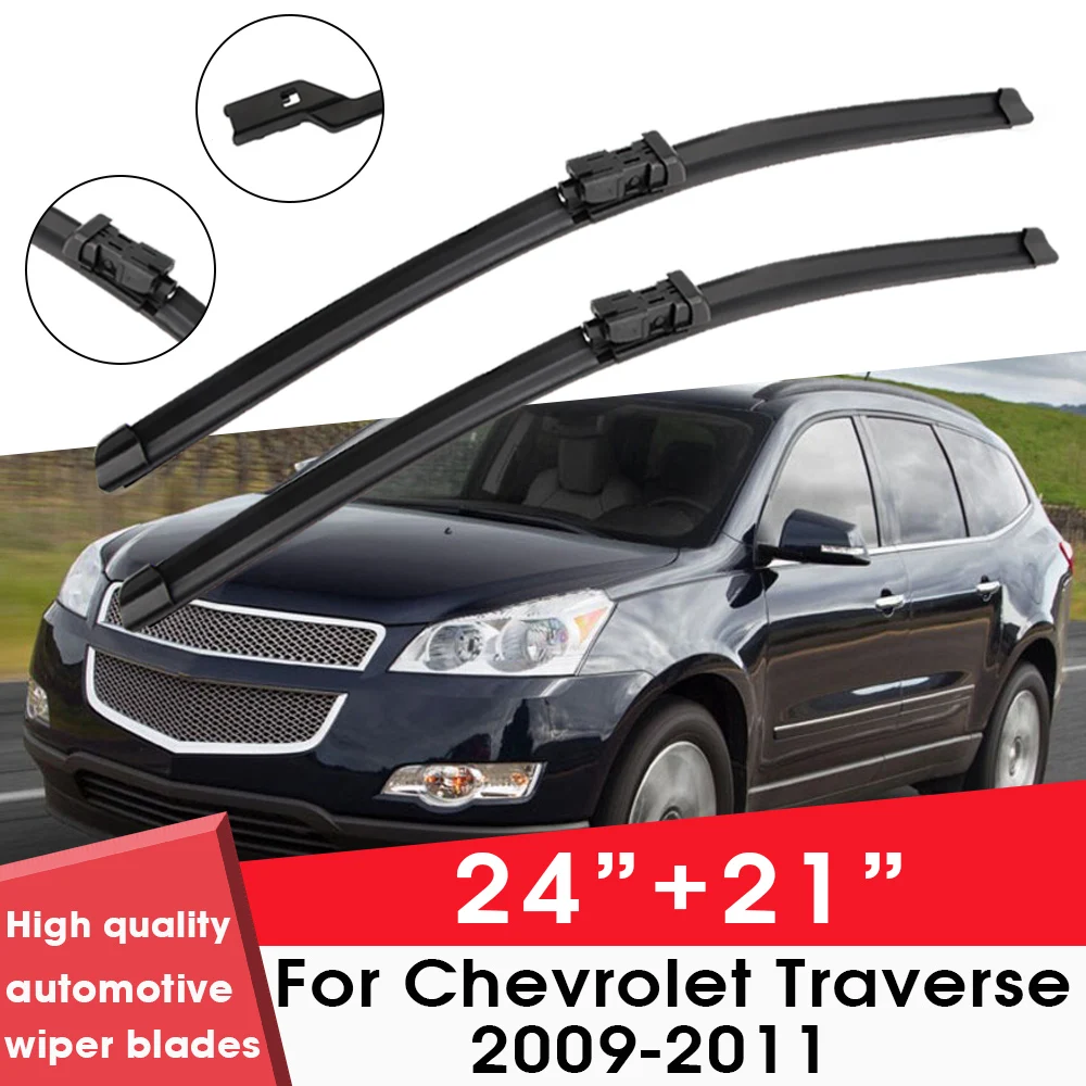 

Car Wiper Blade Blades For Chevrolet Traverse 2009-2011 24"+ 21" Windshield Windscreen Clean Naturl Rubber Cars Accessories