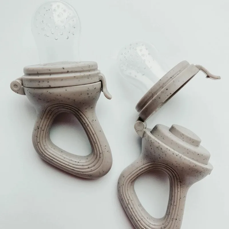 Silikon Baby Obst Feeder mit Abdeckung Baby Nippel Frische Lebensmittel Gemüse Ergänzung Schnuller Knabber Füttern Zahnen Schnuller – Detail 8