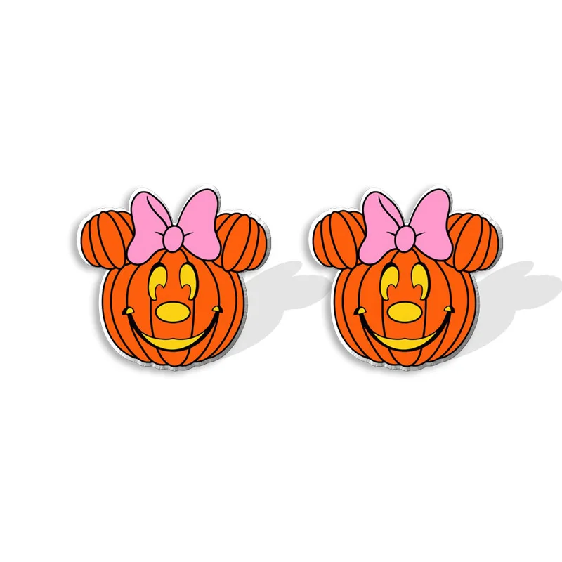 10 Styles Disney Mickey Mouse Earrings Halloween Series Funny Earring Cute Fashion Jewelry Accessories Halloween Stud Earrings