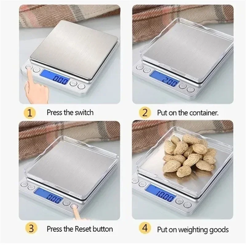 Bilancia da cucina digitale bilancia da cucina bilancia da cucina Mini Pocket Precision Jewelry bilancia elettronica peso Gold Gram Scale Food Bar