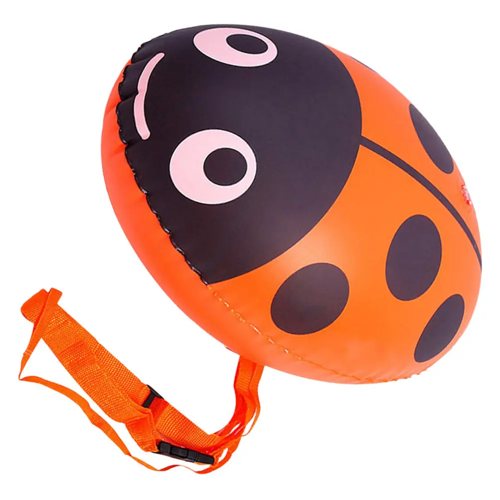 Ladybug Shaped Swim Float Buoy Adjustable Waist Belt Safety Float for Pool Water Swim Buoy for Kids