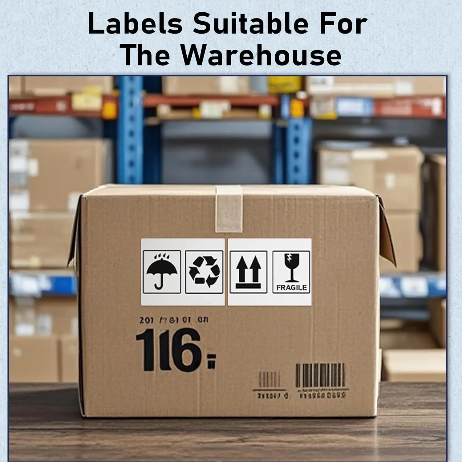 White & Transparent MultiSize Labels Clear Adhesive Waterproof Sticker for Shipping Barcodes Retail Packaging Tubes Office Files