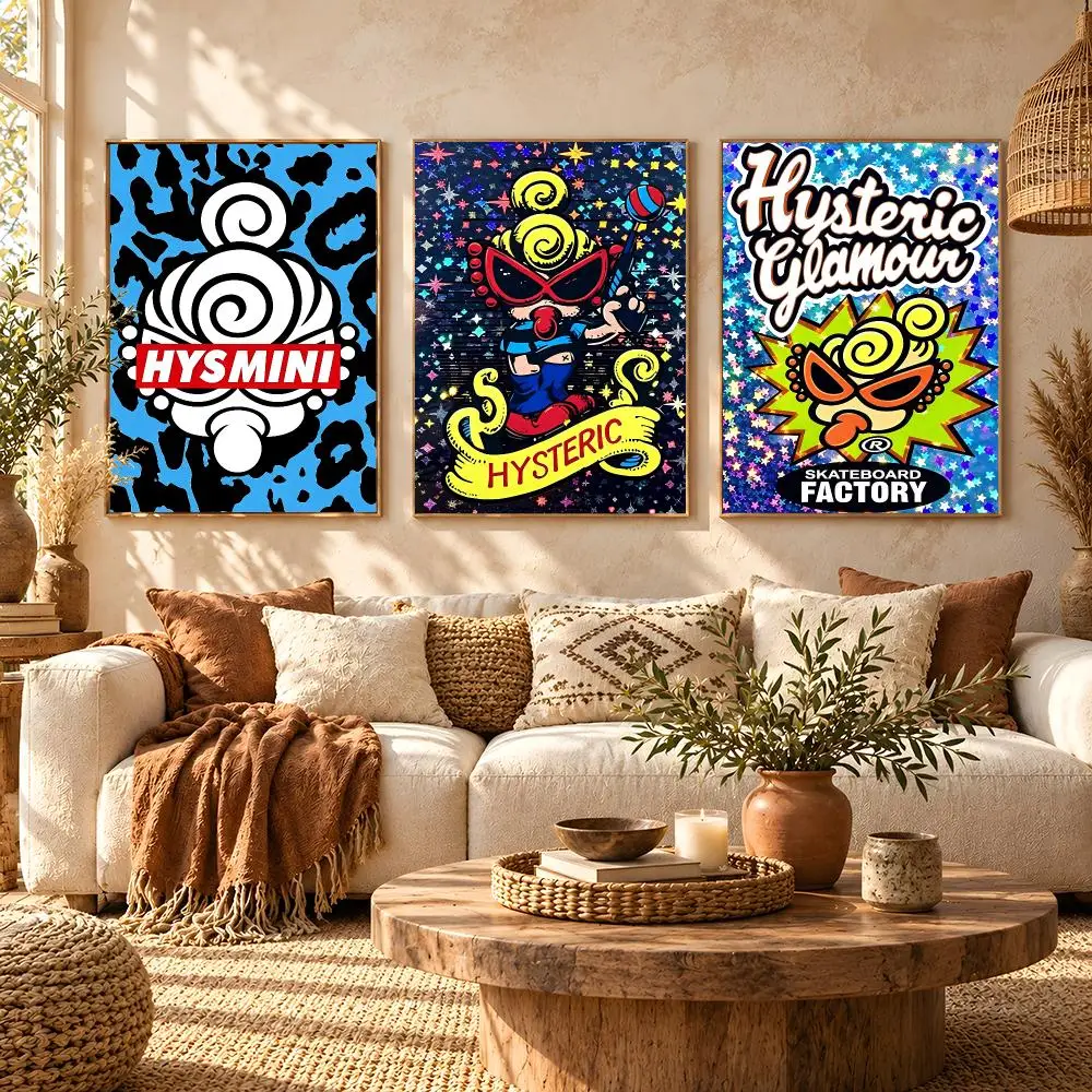 Brand Hysteric Mini Poster Poster HD Printing Boho Aesthetic Style Wall Art Home Decor For Living Room Bedroom Gift