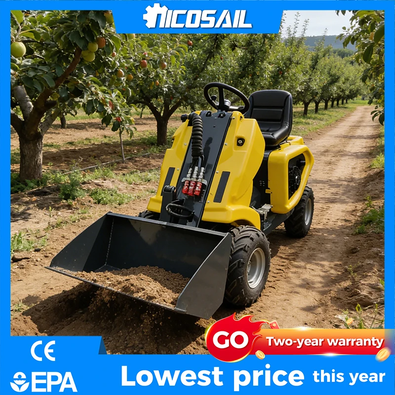 

Compact Three-Wheeled Loader Ultra-Bright LED Joystick Control for Garden Farm EPA & CE Approved Mini Loader High Sales