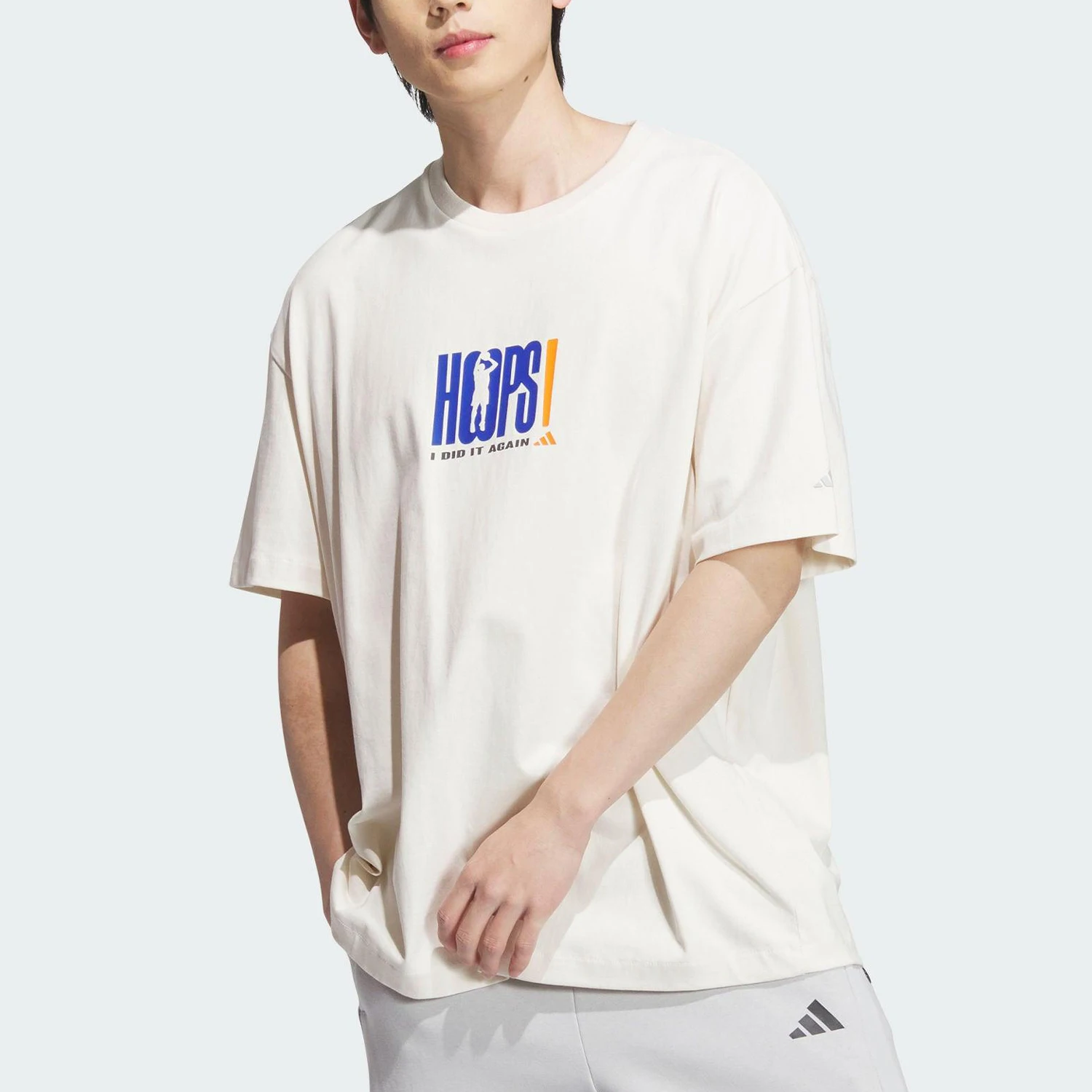 

Adidas genuine Summer Men's Basketball Training Breathable Short Sleeve JN0743